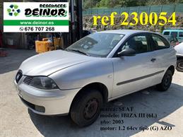 despiece Seat Ibiza III (6L) (2002-2009) 1.2i 64cv año 2003 (ref 230054)