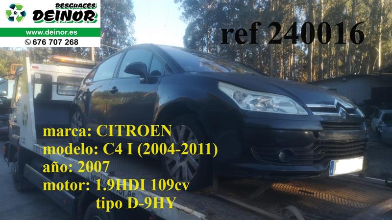 despiece completo Citroen C4 I (2004-2011) 1.6HDI 109cv motor tipo D-9HY (ref 230016)