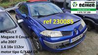 coupe 1.6 16v 112cv G/K4M D8 2007 (ref 230085)